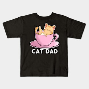 Cat dad Kids T-Shirt